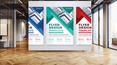 business flyer editable vector template with a4 page layout modern style Wall mural