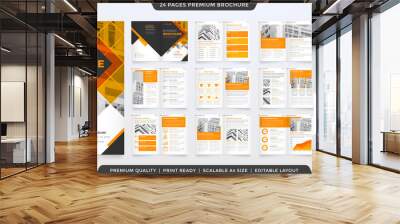 minimalist brochure template with modern concept and minimalist layout use for business profile and product catalog Wall mural