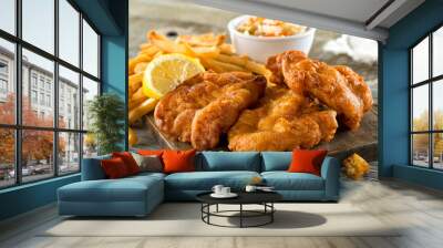 Fish and Chips Wall mural