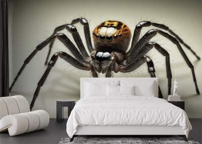 halloween spider isolated on a transparent background,  colorful background  Wall mural