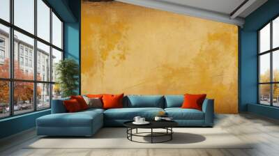 Orange abstract background texture with scratch effect. Made with generative AI technology Wall mural