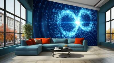 Infinity symbol background. Vector illustration. Wall mural