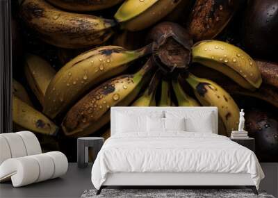 Midjourney generated image of a Fresh Yellow Banana Wall mural