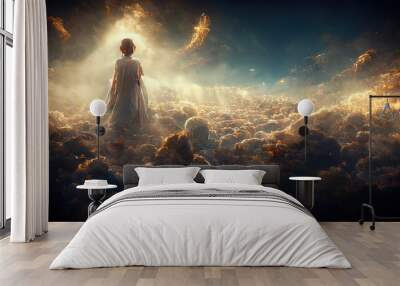 illustration of a guardian of heaven Wall mural