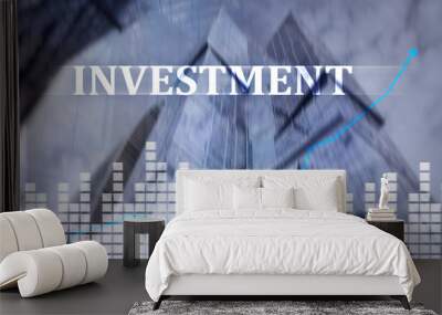 Investment, ROI, financial market concept. Wall mural