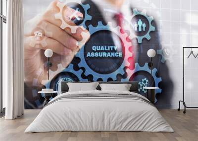 Quality Assurance Guarantee Standards quality control concept Wall mural