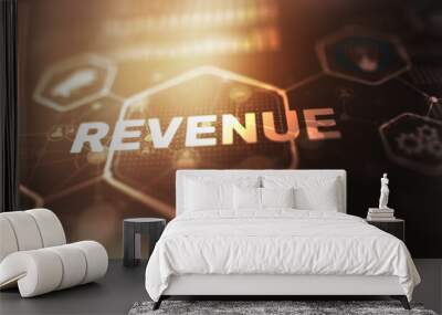 Revenue. Raising income concept 2024. Increase Sales Revenue Wall mural