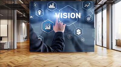 Vision Direction Future Business Inspiration Motivation Concept Wall mural