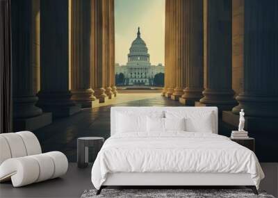 united states capitol building in washington dc architecture photo Wall mural