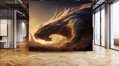 fantasy giant monster in concept norse mythology Wall mural