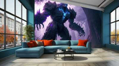 fantasy giant zombie golem monster. digital art style, illustration painting. Wall mural