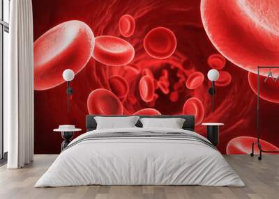 red blood cells Wall mural