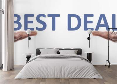 best deal message Wall mural