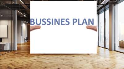 business plan message Wall mural