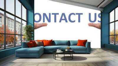 contact us message Wall mural