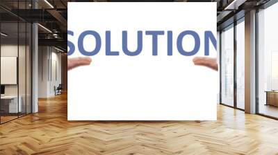 solution message Wall mural