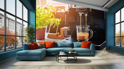 Professional coffee machine for home use. Wall mural