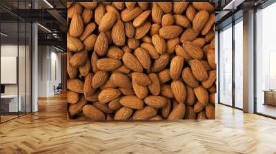 Almond background panorama. Wall mural