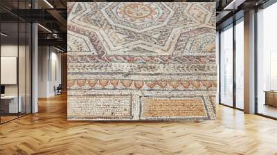 Ancient roman mosaic Wall mural