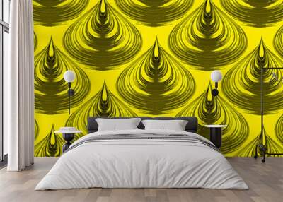 Continuous audio wave background. New digital technology wallpaper Wall mural