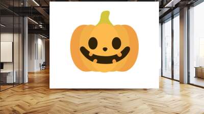 Cute Halloween Pumpkin Clip Art. Wall mural