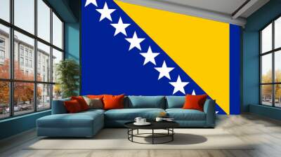 Bosnia and Herzegovina Flag Wall mural