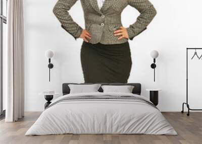 proud business woman equilibrium Wall mural