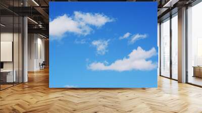 blue sky and white clouds Wall mural