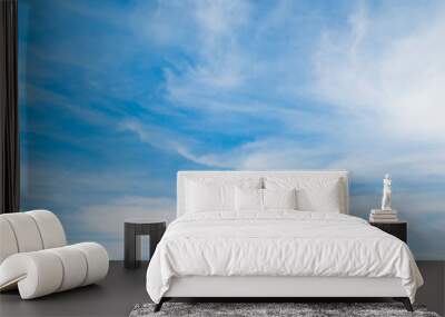 cirrus clouds and blue sky Wall mural