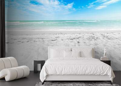 Turquoise water in Siesta Key beach Wall mural