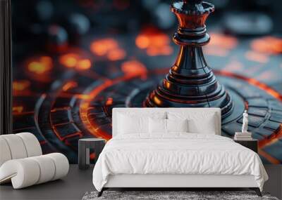 Futuristic Chessboard Wall mural