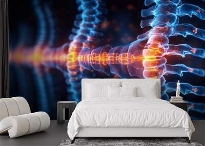 Glowing Spine Wall mural