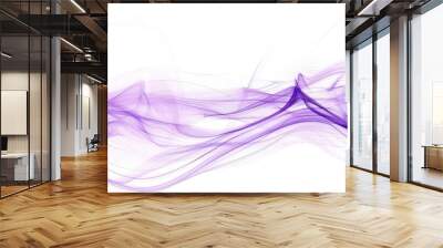 abstract purple lines on white background, digital art Wall mural