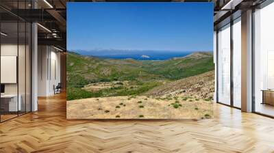 Panoramic viewpoint Rogliano on the peninsula Cap Corse, located at the northern tip of the island. Wall mural