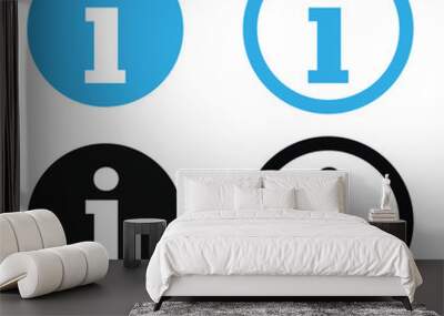 information icon set. Vector illustration. Wall mural