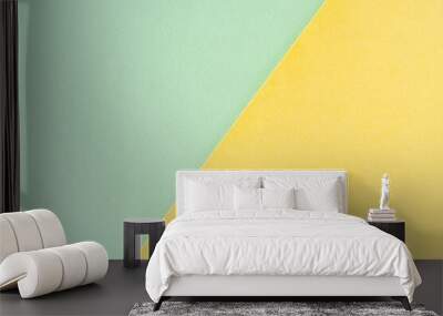 light green and yellow vintage background on old retro paper texture Wall mural