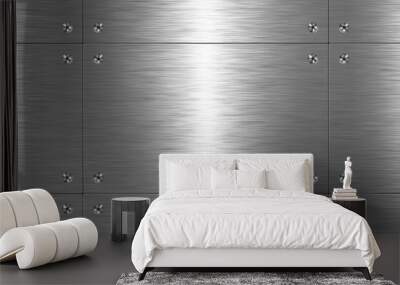 Brushed metal, pattern Wall mural