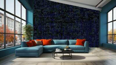 High-resolution photography of computer code art abstract, a minimalist background, focusing on detail and texture. Wall mural