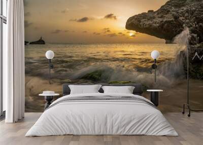  Views around the Caribbean Island of Curacao  Wall mural