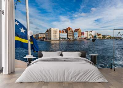    Views around the Caribbean island of Curacao Wall mural