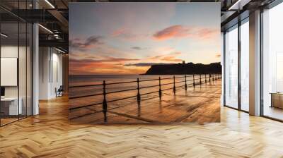 Sunrise on Scarbourgh's North Beach  Wall mural