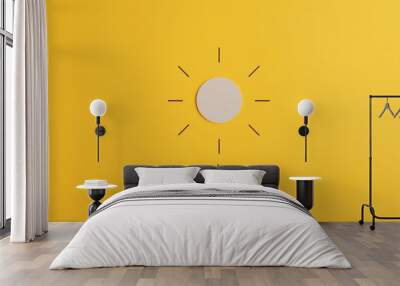 Conceptual image of positivity and optimism Wall mural