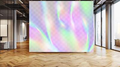 A set of colourful vector lens, crystal rainbow  light  and  flare transparent effects.Overlay for backgrounds.Triangular prism  Wall mural