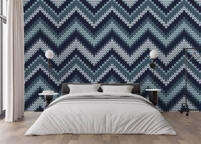 Knitted seamless pattern missoni, chevron style Wall mural