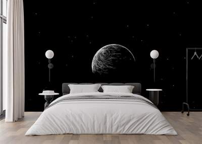 Earth in outer space Wall mural