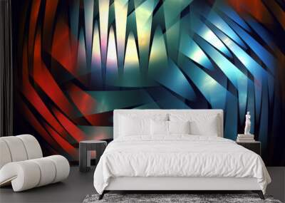 Eccentric colorful wallpaper Wall mural