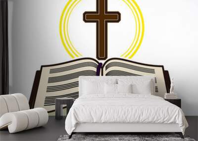 Bible holy book  icon for websites Wall mural