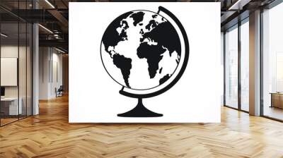 Vector globe icons Wall mural