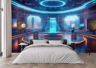 futuristic business expo concept Wall mural