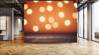 glitter vintage lights background defocused halloween concept Wall mural